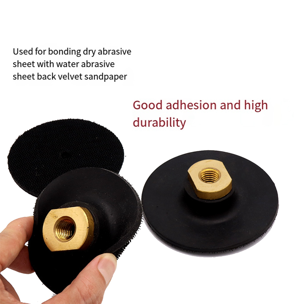 Rubber Backing Pad Polishing Grinding Disc Holder for Angle Grinder M104348