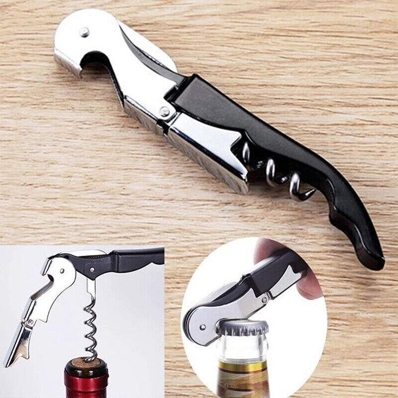 Multi-Functional 2 in 1 Bottle Opener Stainless Steel Bar Table Bottle Open