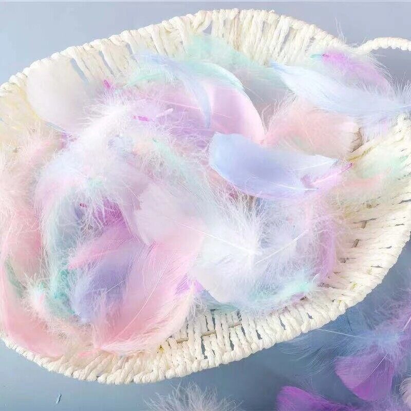 1000X Floating Goose Feather Colourful Feather Wedding Party Clothing Decoration