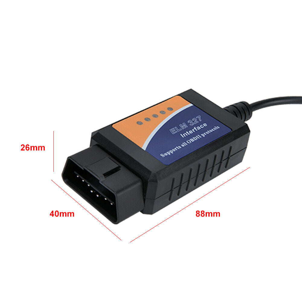 Obd2 Scanner Elm327 Usb Retrofit For Ford Elmconfig Latest Chip Hs-can Forscan