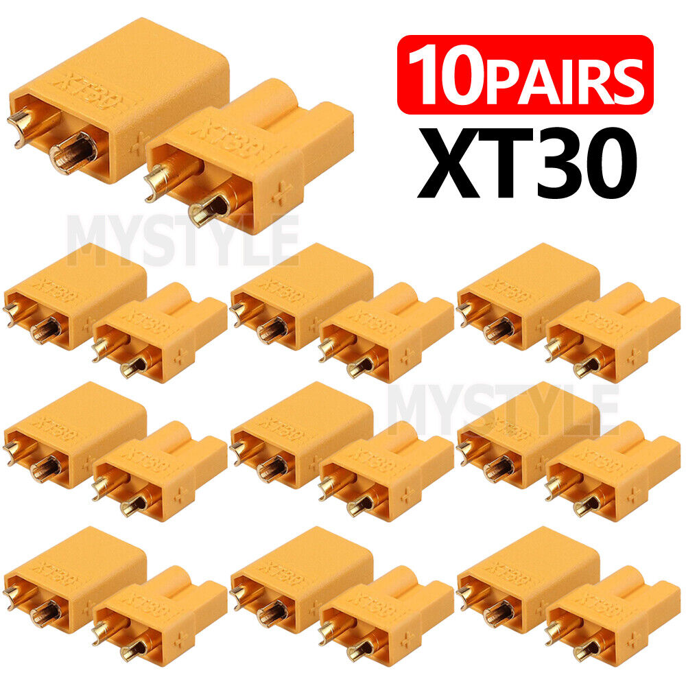 10 pairs XT30 XT60 XT90 Male Female Bullet Connector Plug For Lipo Battery NEW