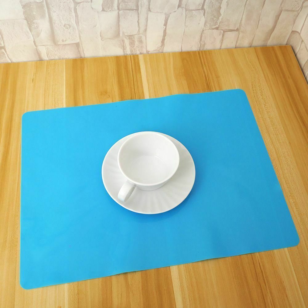 Silicone Non Slip Heat Resistant Placemat Mat Desk Kitchen Table Pad Waterproof