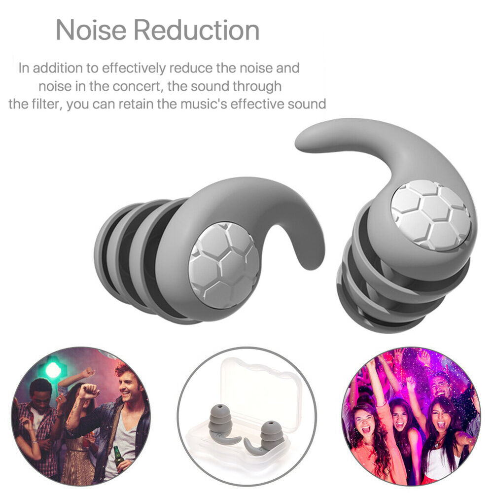 Noise Cancelling Ear Plugs 3 Layer Earplugs Up to 40dB Sleep Work Swimming