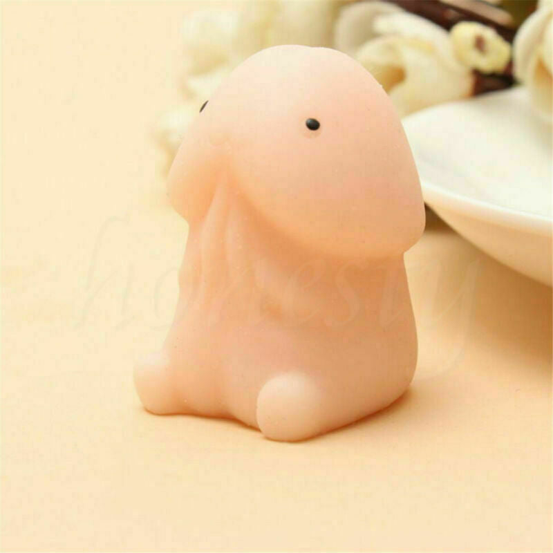 Soft Mochi Dingding Squishy Focus Squeeze Abreact Cute Healing Toy Fun Joke Gift