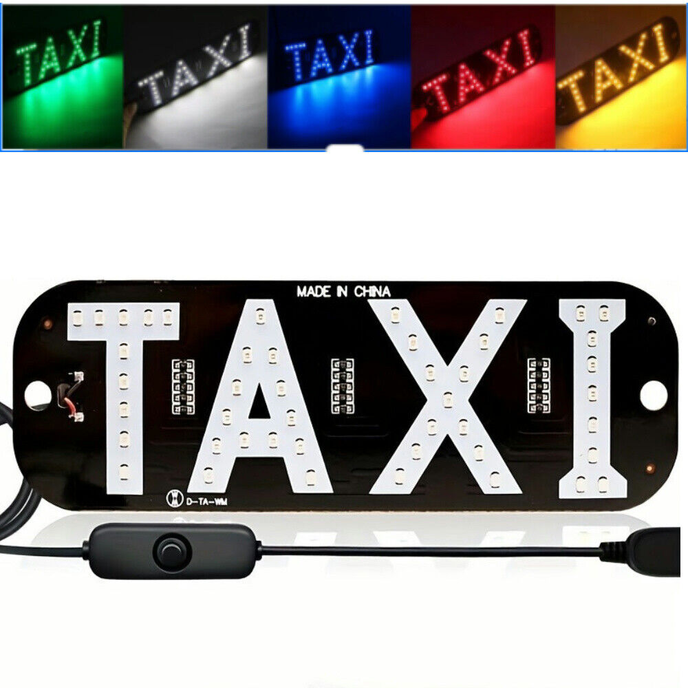 LED Lighting Sign USB Plug LED Light Signs For Car Windshield Taxi Sign Light