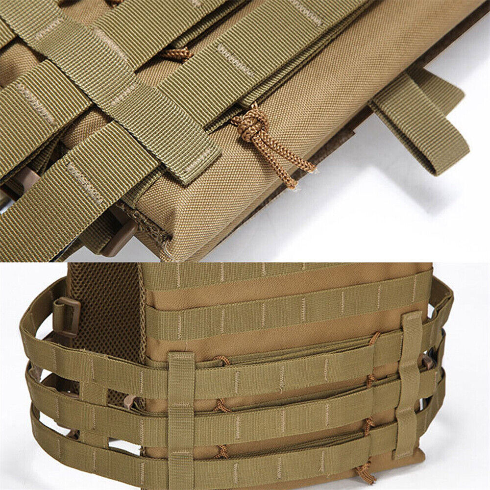 Military Tactical Vest Airsoft Combat Plate Carrier Paintball Hunting Adjustable