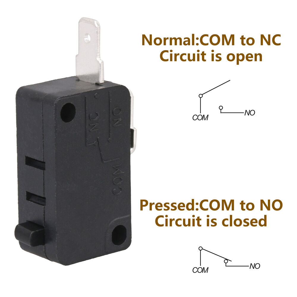 2PCS Universal Microwave Oven Door Switch KW3AT-16 (Normally Open)