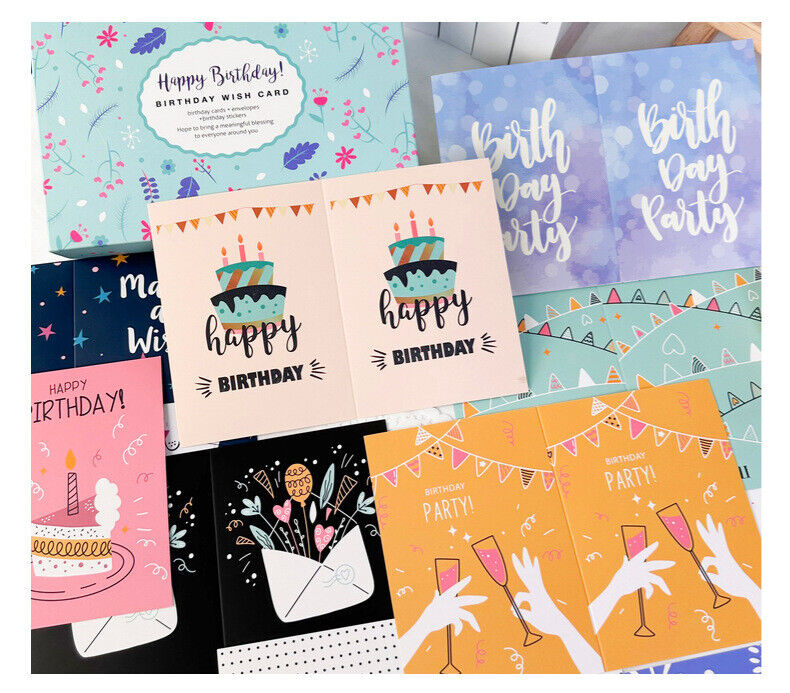 10x BIRTHDAY CARD Premium Bulk Mixed Party Card Birthday Card