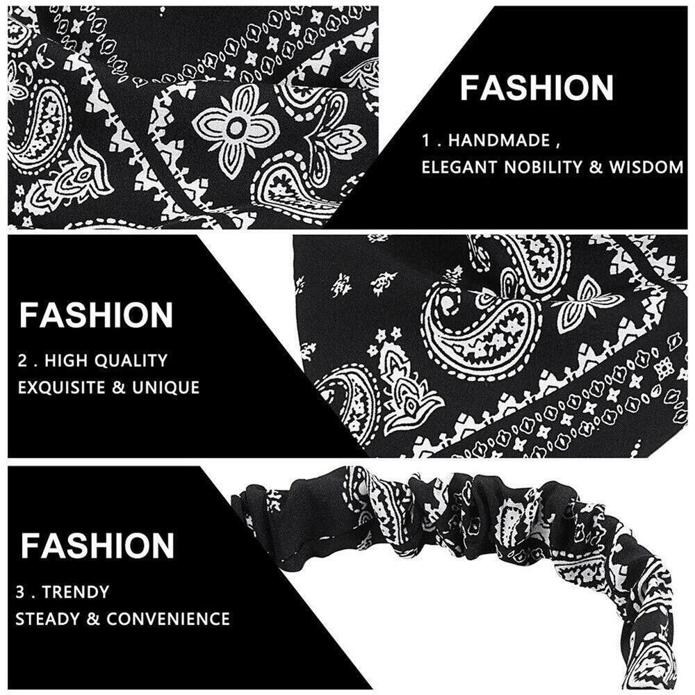 Head Bandana Headbands Hair Scarf for Women Head Scarf Elastic Hair