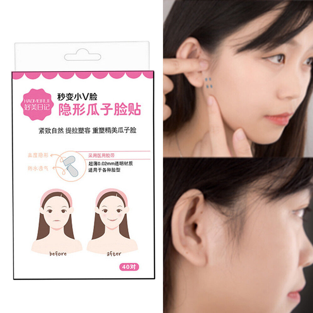 40PCS Set Facelift Face Neck And Eye V Shape Anti-Wrinkle Tapes Lift Instant