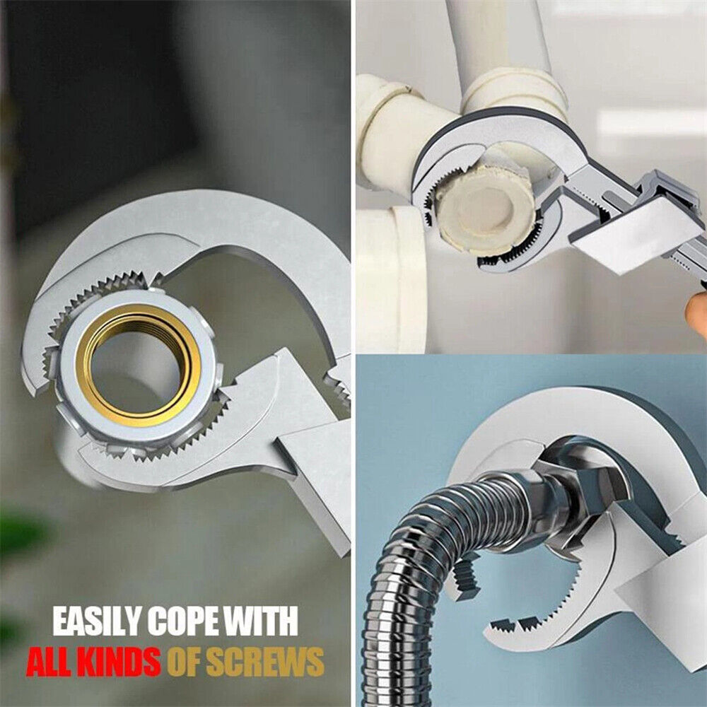 Multifunction Adjustable Double-ended Wrench Bathroom Water Pipe SpannersTool