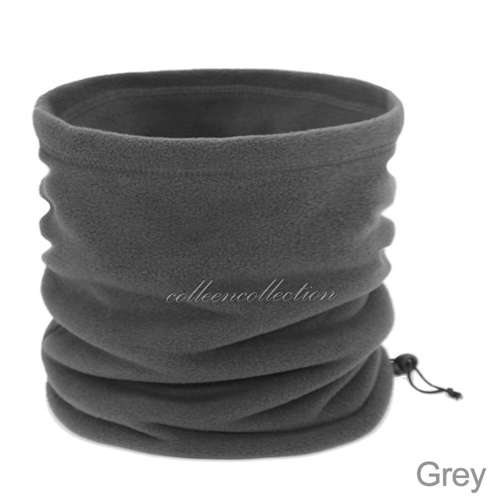 Men Women Winter Fleece Scarf Neck Tube Warmer Face Mask Balaclava Beanie Snood