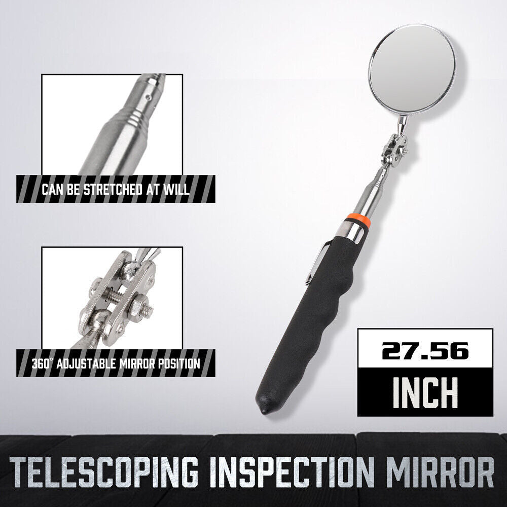 Telescopic Mirror Inspection Telescoping Rod Automotive Machanic Inspecting Tool