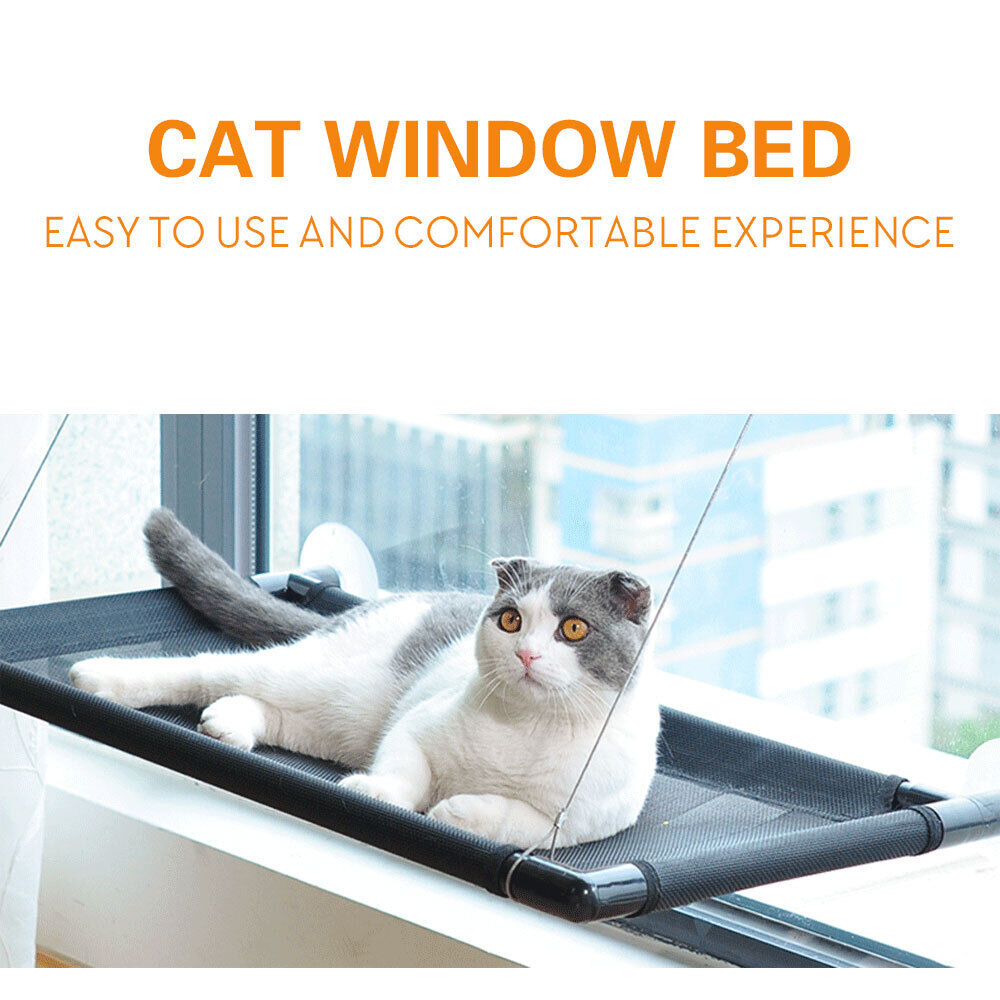 Pet Cat Window Hammock Perch Bed Hold Up To 60lbs Mounted Durable Seat Cover