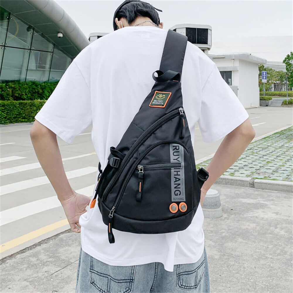 Men Chest Bag Shoulder Backpack Large Sling Cross Body Satchel Bag Outdoor NEW