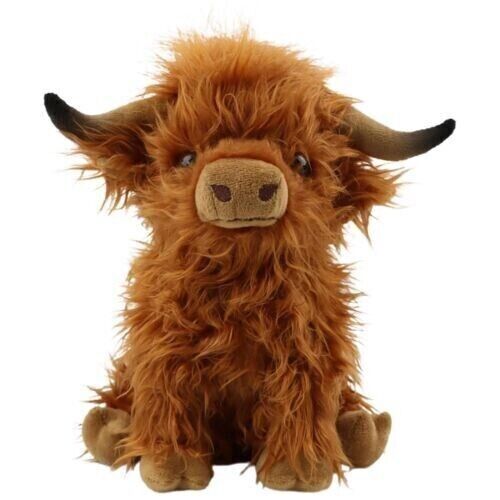 Highland Cow Simulation Scottish Highland Cow Plush Doll Long Hair Cow Toy Gift