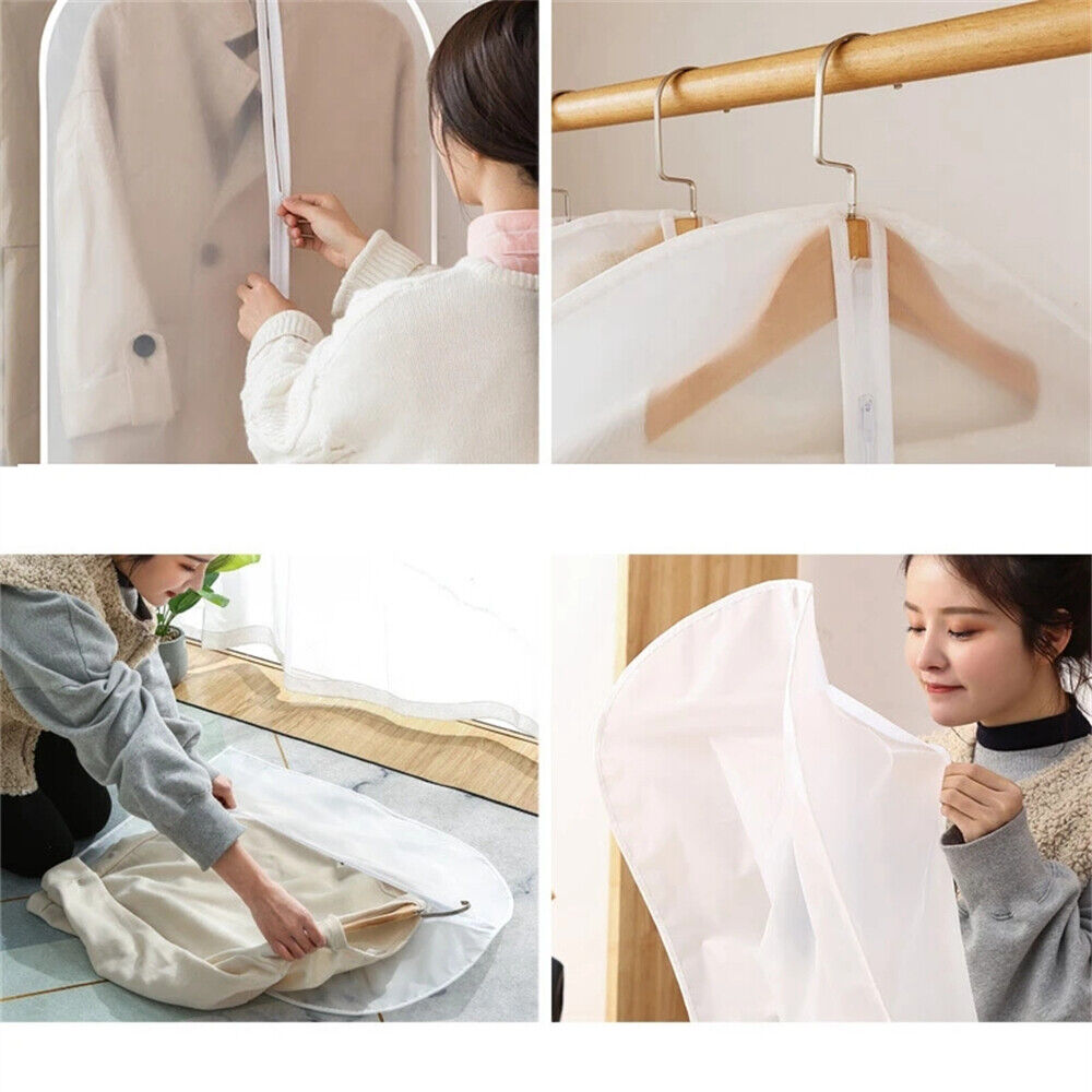 4Clothes Cover Suit Dustproof Storage Bag Garment Dress Jacket Coat Protector