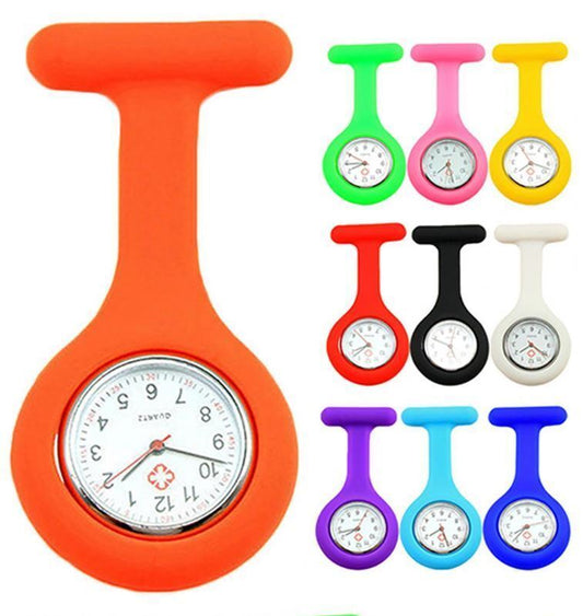 Silicone Nurse Watch Brooch Tunic Fob Nursing Nurses Pocket Pendant Watch