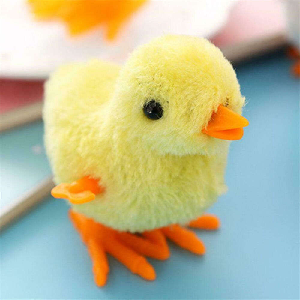 Wind-up Hopping Jumping Chicken Clockwork Walking Toys Kids Children Gift