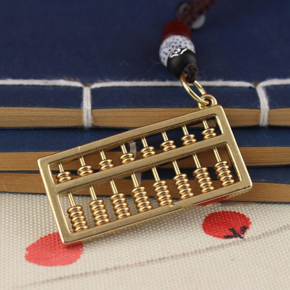 Handicraft Alloy Abacus Ornament Movable Ruyi Abacus Craft Ornament Desk