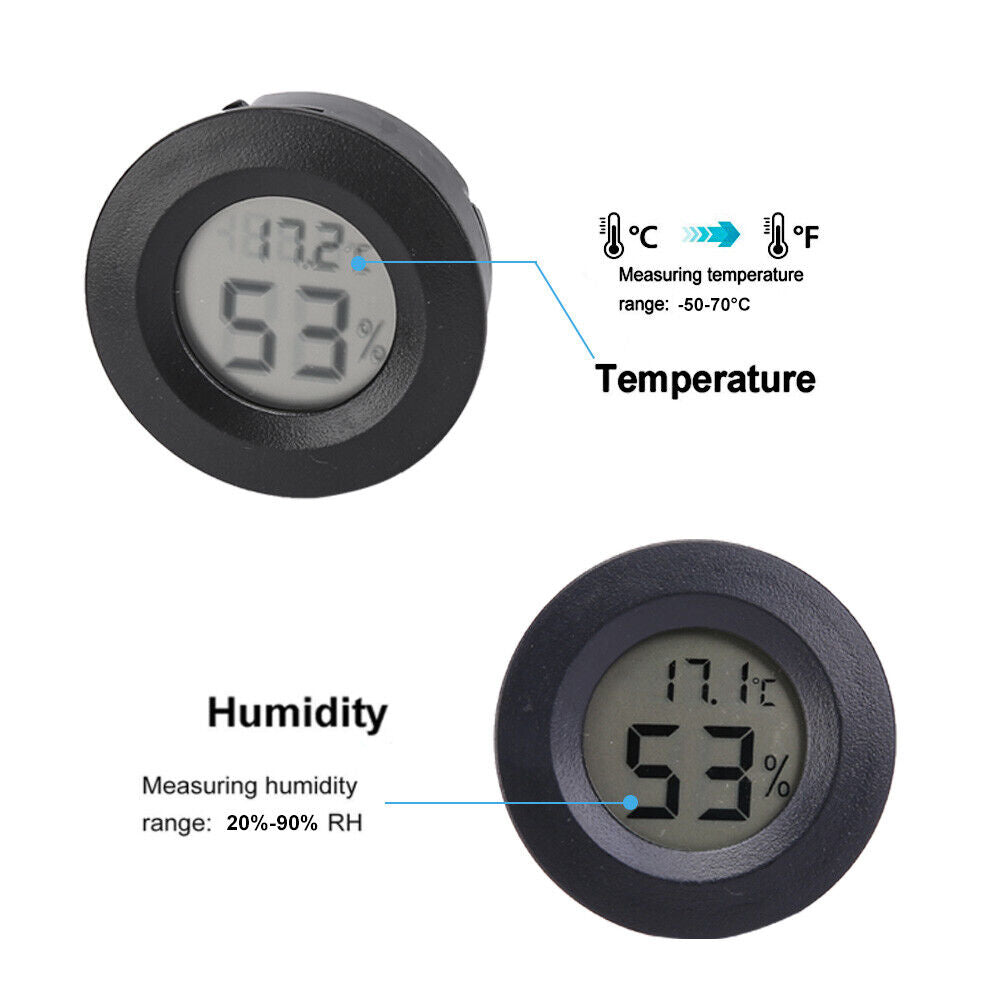 4x Mini Digital Thermometer Humidity Meter Temperature Indoor Hygrometer LCD