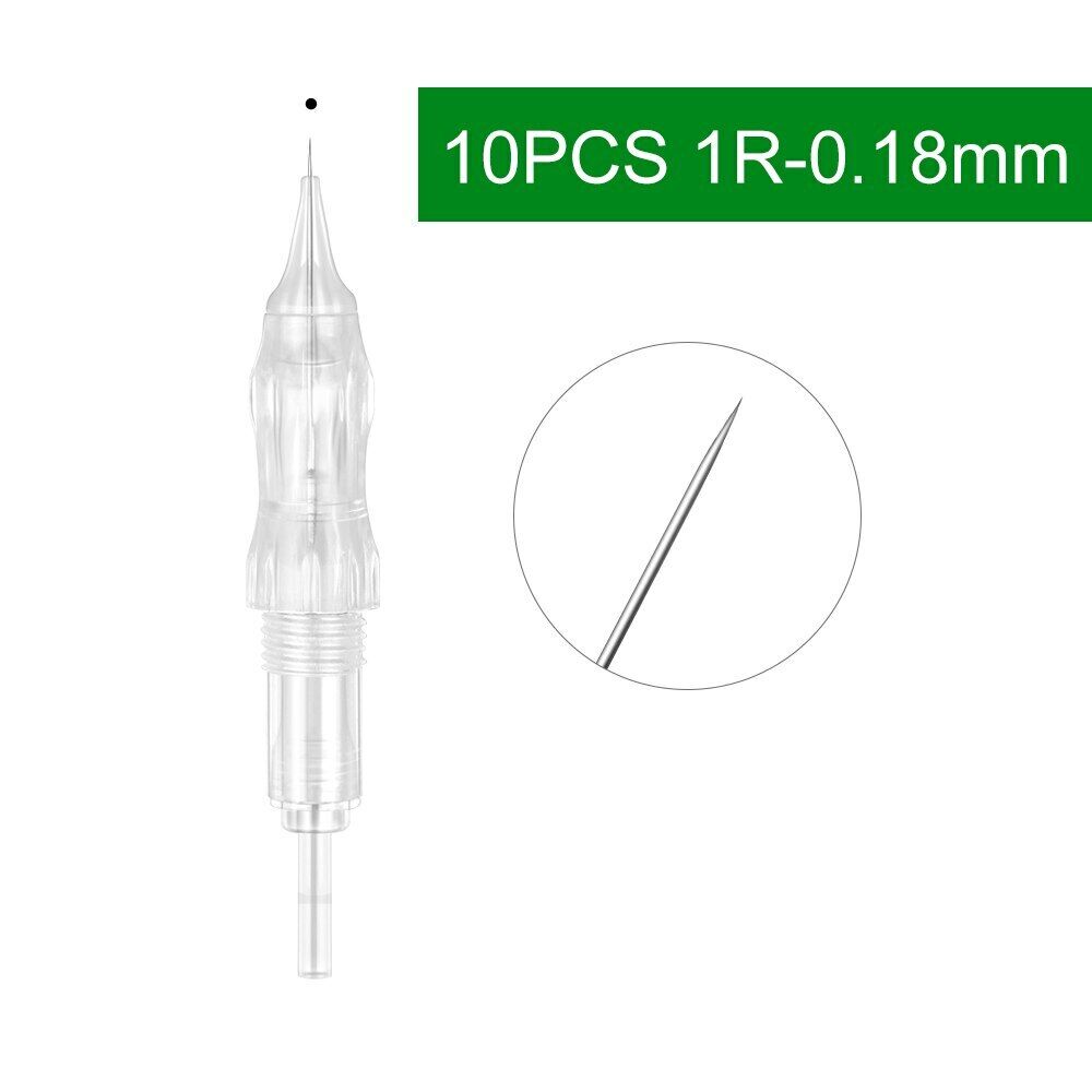 10PCS Disposable Eyebrow Membrane Tattoo Needles Cartridges Backflow Prevention