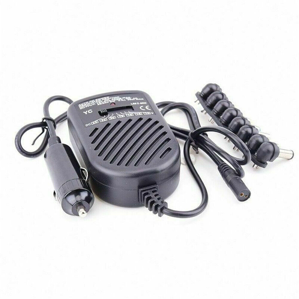 Universal 80W Car Auto Charger Power Supply Adapter For Laptop Notebook + 8 Tip