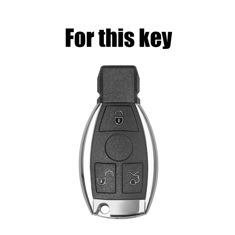 For Mercedes Benz SL GL CL 3-Button Remote Key Fob Cover Case Shell PU Leather