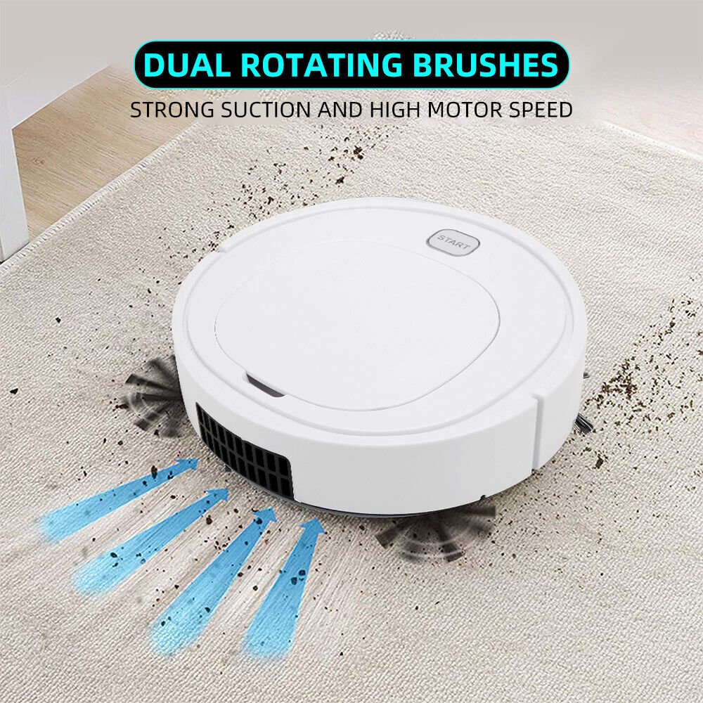 1 set Rechargeable Automatic Smart Robot Vacuum Cleaner Dry Wet Floor Mop Sweeping