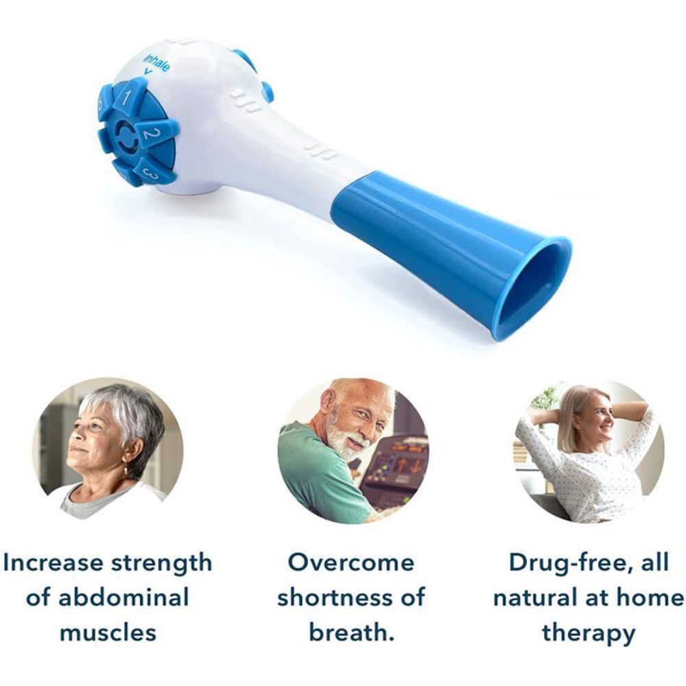 Respiratory Muscle Trainer Mucus Clearance Removal Device Help Lung Exerciser