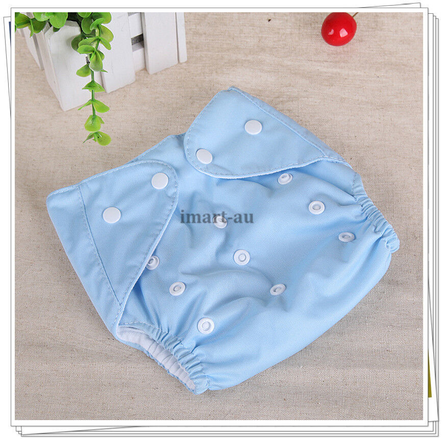 4x pcs Reusable modern Baby Cloth Nappies Diapers Adjustable bulk nappy