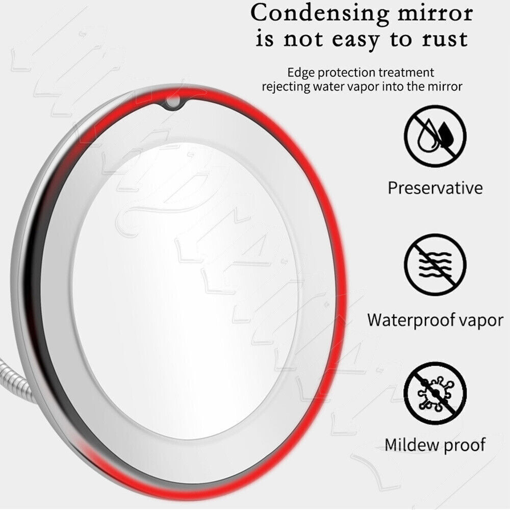 10X Magnifying Makeup Mirror 360° Flexible Illuminated Bendable Neck LED Light