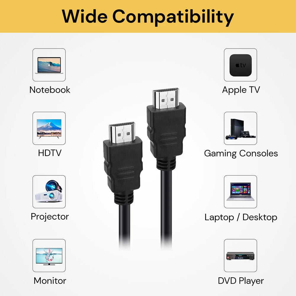 HDMI Cable 30M 15M 10M 5M 3M 1M 1.5M 4K Ultra HD Cord for HD TV BOX PS5/4 PC