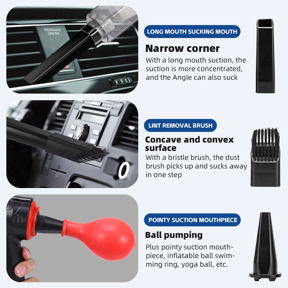 42000RPM Handheld Cordless Vacuum Cleaner Home Car Dust Blower Mini Air Duster