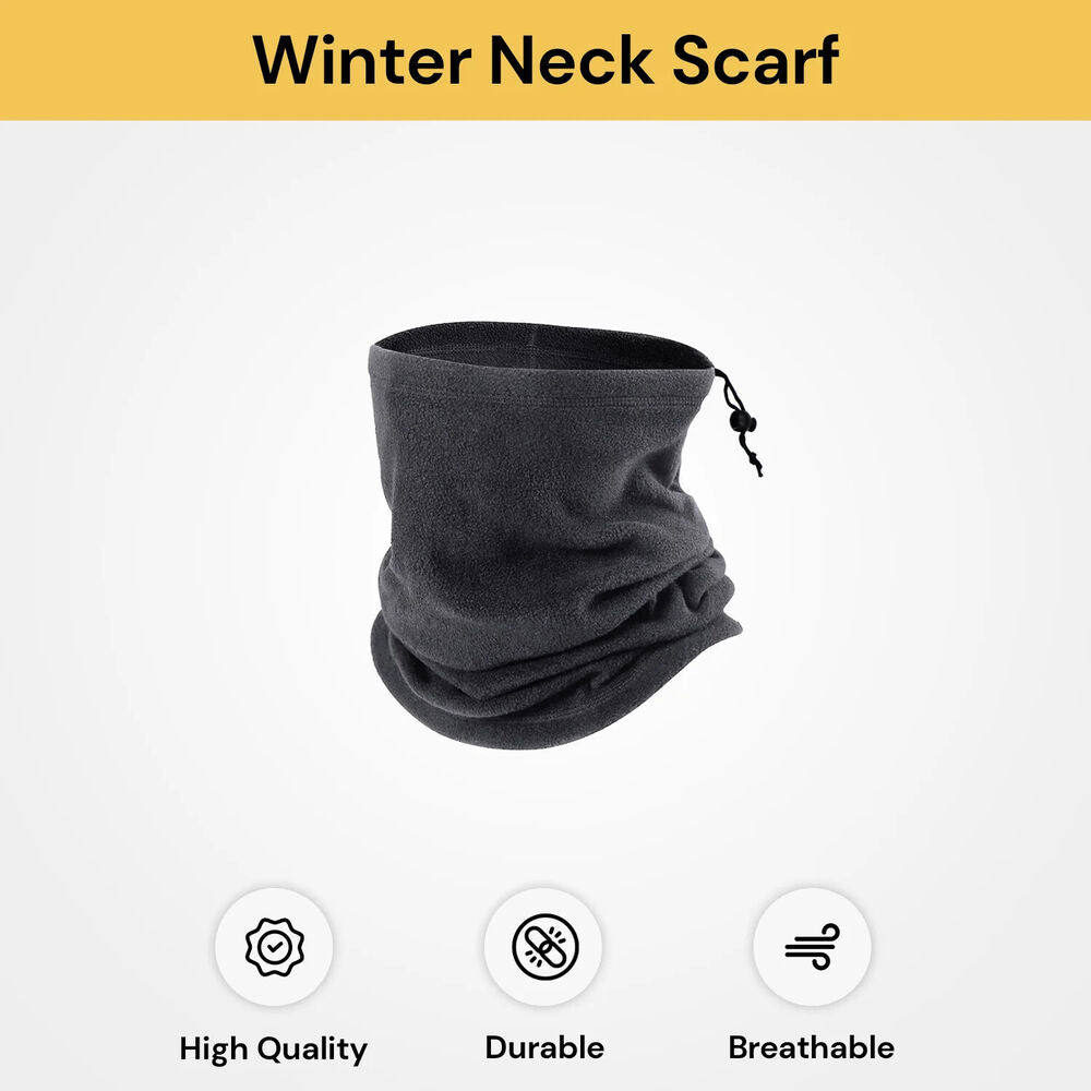 Winter Warm Fleece Snood Scarf Neck Warmer Beanie Hat Ski Balaclava Men Women