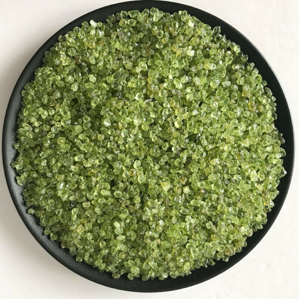 500g Peridot Crystal Chips BULK A Grade Gemstone Tumble Polished Mini