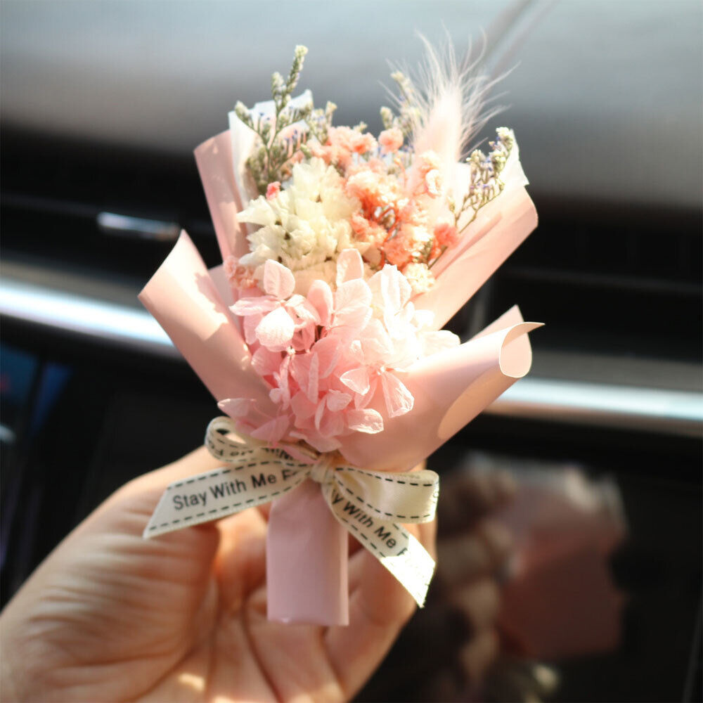 Mini Flowers Bouquet Car Air Freshener Vent Clip Creative Fragrance Clip #T