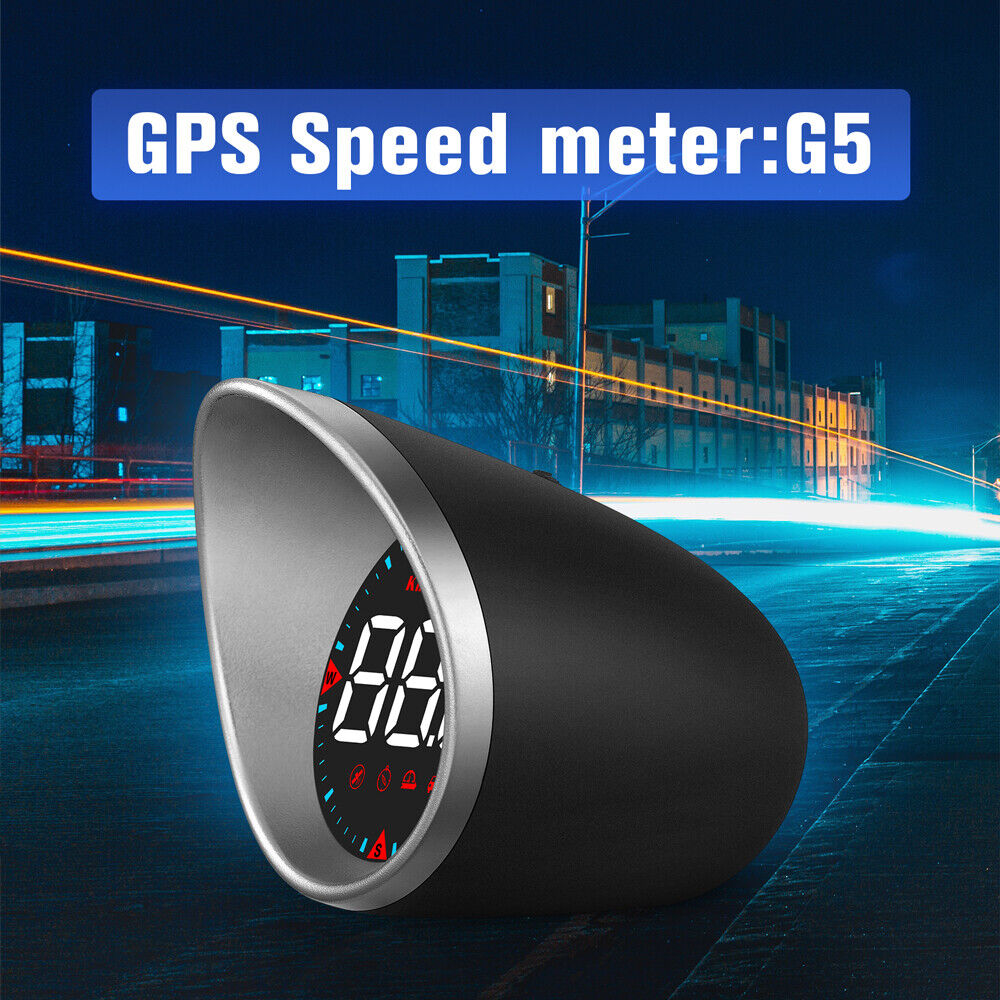 G5 HUD GPS Speedometer Universal Car Head-Up Display Speed Warning Alarm