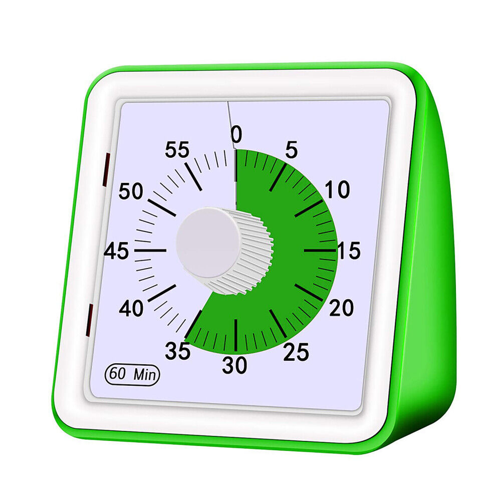 60 Minute Visual Analog Timer Silent Timer Time Management Tool Countdown Clock