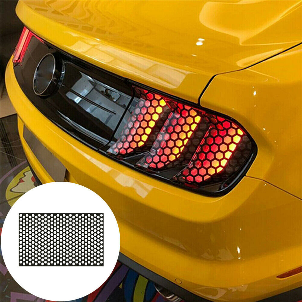 48x30cm Car Accessories Rear Tail Light Honeycomb Sticker Taillight Lamp Cover