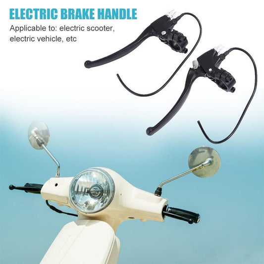 Front Rear Electric Bike Scooter Brakes Handles Black Durable for Outdoor Rid