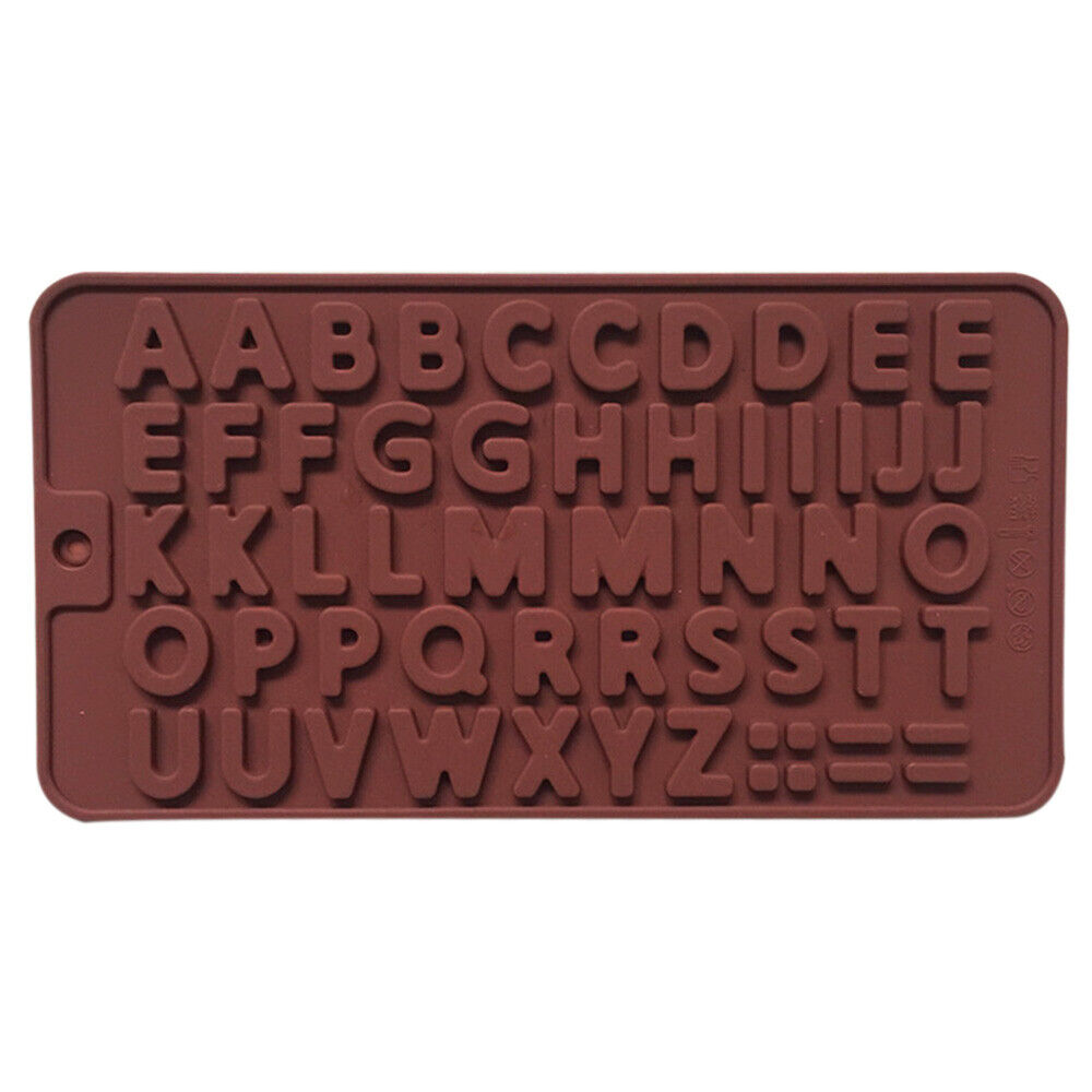 3D Alphabet Letters Silicone Mould Chocolate Sugar Fondant Cake Wedding Decor