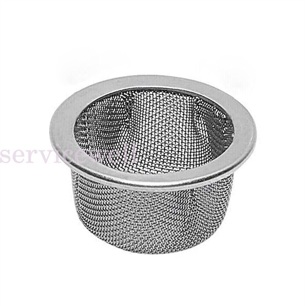 Reusable STAINLESS STEEL PIPE BOWL SCREEN GAUZE FILTER MESH Silver RING 16mm