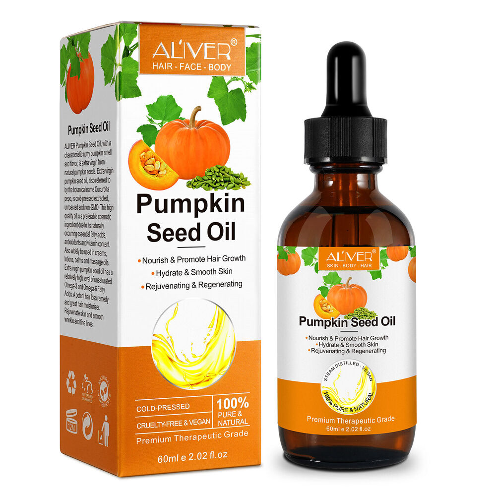 Natural Pumpkin Seed Oil Pure Hair Skin Care Treatment Growth Scalp Moisturizer