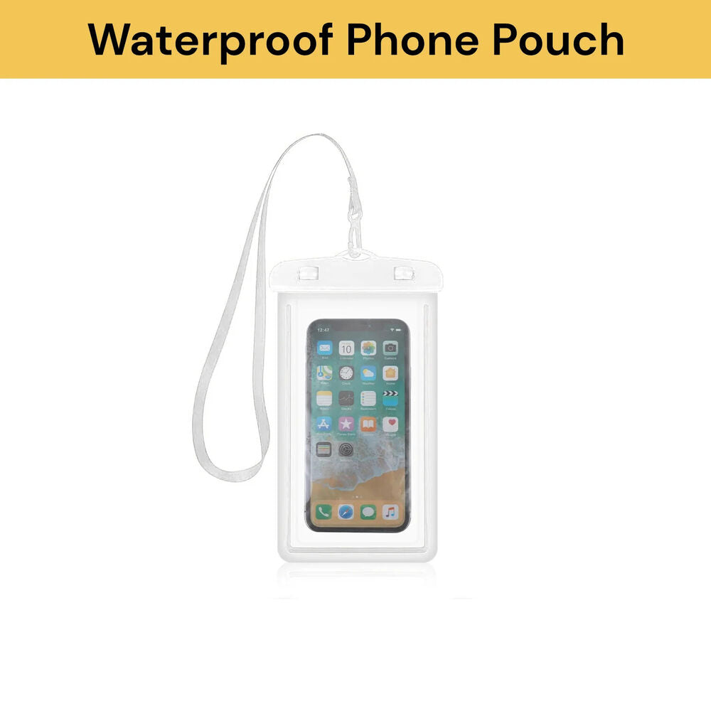 2pcs Universal Waterproof Case Bag IPX8 Floating Phone Pouch Case Dry Bag Underwater