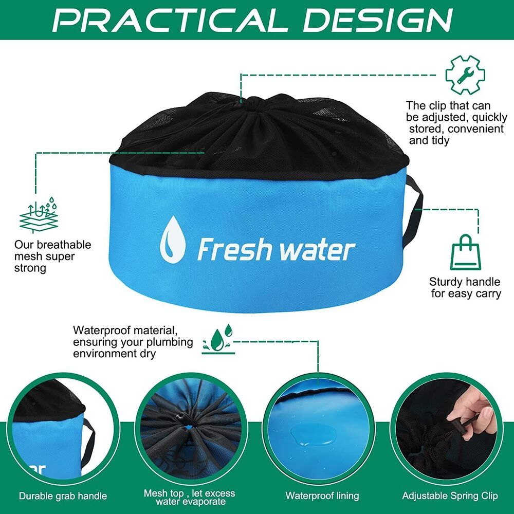 Hose Bag Caravan Camping RV Cable Organizer Water Hose Electrical Cords Storage