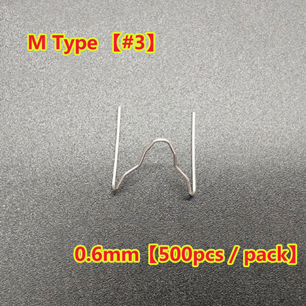 500PCS Hot Staples Welder For Car Bumper Plastic Welder Repair Kits 0.6/0.8mm