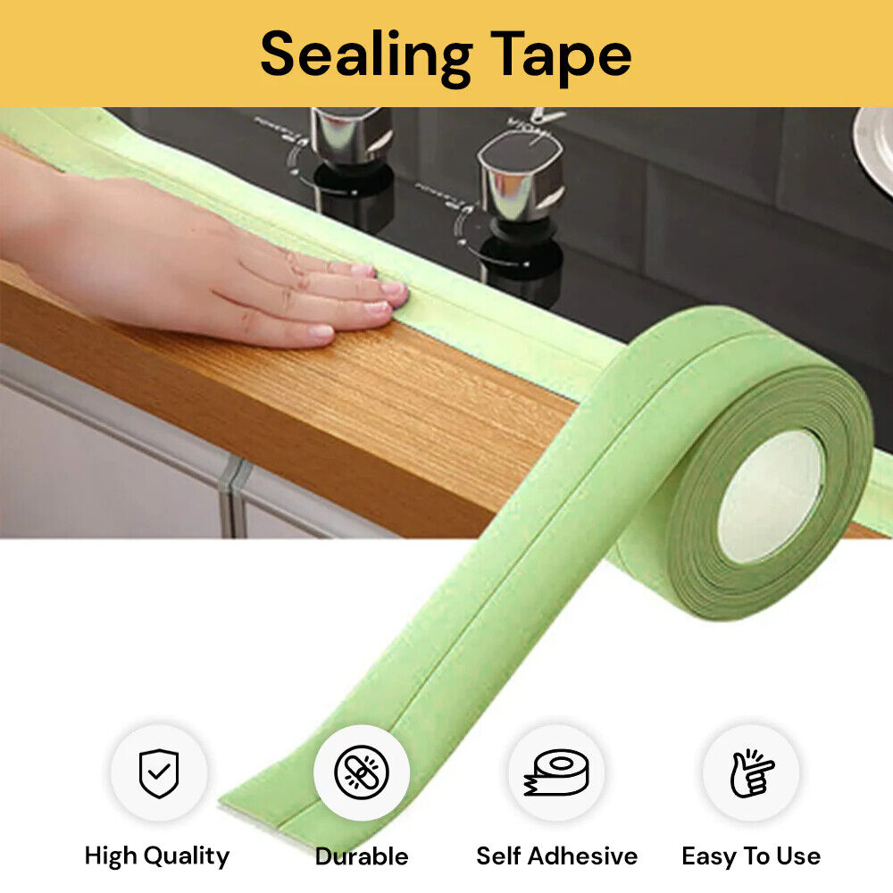 PVC Self Adhesive Caulk Sealing Strip Tape For Kitchen Wall Sink Toilet Bathroom