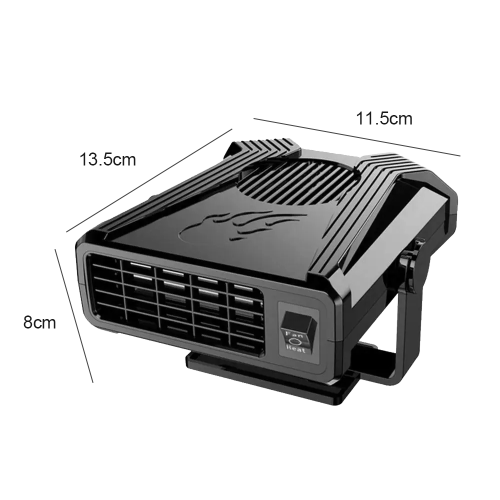 Portable Car Fan Heater Vehicle Heating Windscreen Defroster Demister 12V 300W