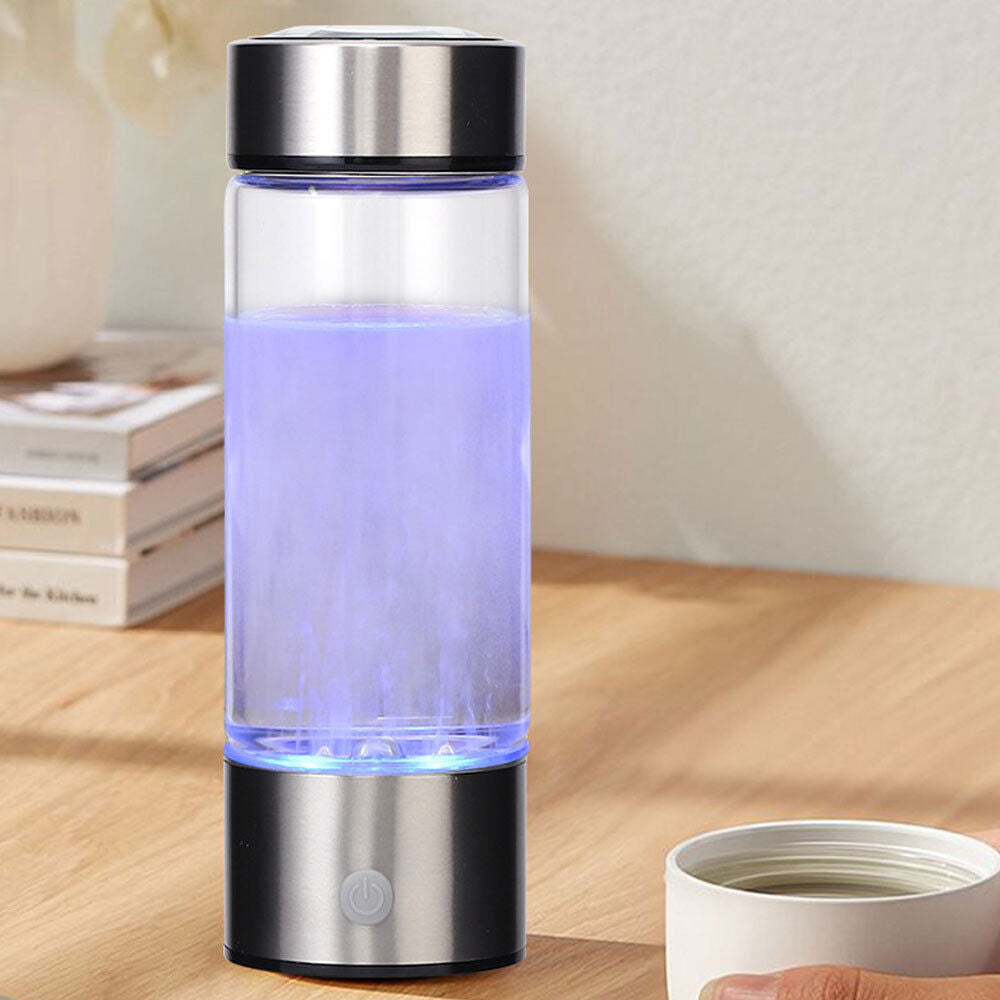 420ml Portable Hydrogen Rich Alkaline Water Ionizer Generator Bottle Cup Mug